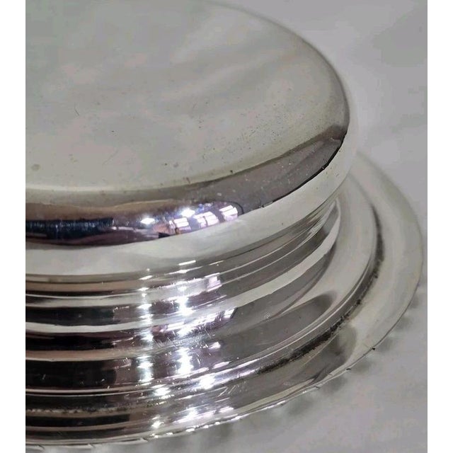 Antique Edwardian Sterling Silver Wine Glass Coasters, 1901, Set of 2 For Sale - Image 11 of 15