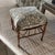 Early 20th Century Antique English Thebes Stool With Custom Pierre Fret Le Manach Down Filled Cushion For Sale - Image 5 of 7