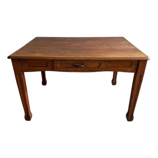 Art Nouveau Dining Table with Drawer, 1890s For Sale