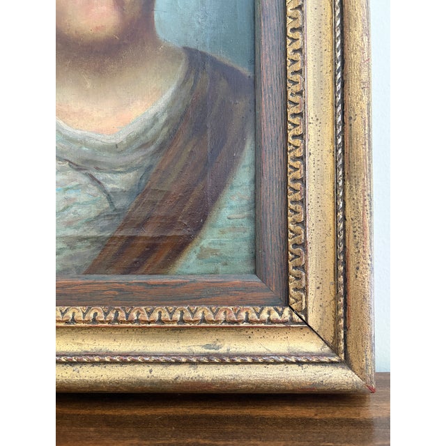 Antique Italian Oil on Canvas Portrait Painting of a Boy Smoking by Giovanni Ciappa, Early 19th Century For Sale - Image 9 of 12