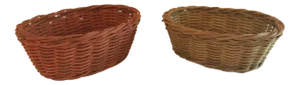 Vintage Small Colored Baskets - Set of 2