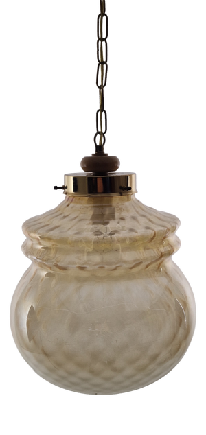 Vintage Italian Pendant Lamp attributed to Brotto, 1970s
