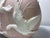 Pink Stunning Phoenix Glass Flying Geese Cameo Vase Raised Relief Geese Flying White Pink Art Deco For Sale - Image 8 of 9