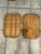 Vintage Bamboo Rattan Woven Serving Trays Made in Taiwan – A Set of 15 For Sale - Image 10 of 16