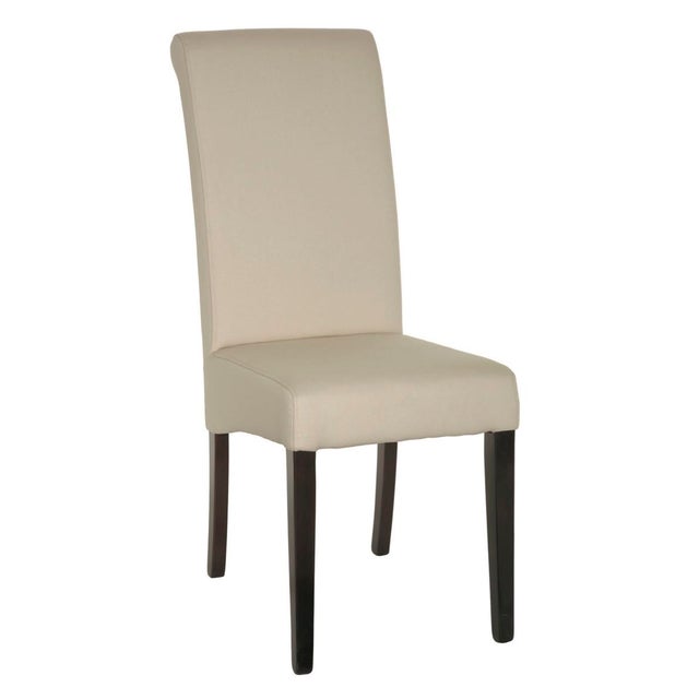 OKA Echo HighinBack Dining Chair in Dark Wood Legs Chairish