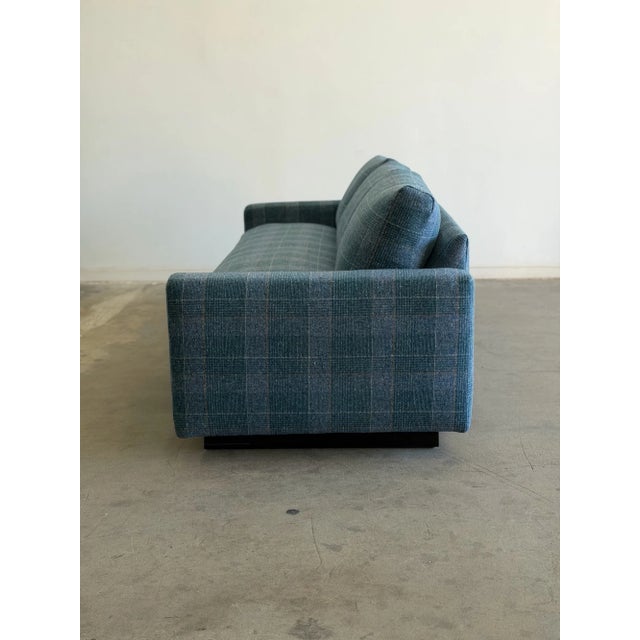 Milo Baughman Tuxedo Style Sofa For Sale - Image 11 of 13