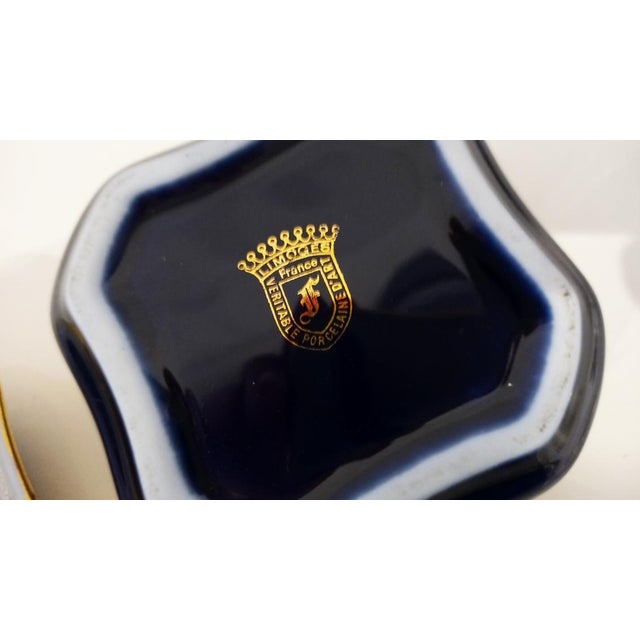 Vintage Limoges Porcelain Jewelry Box, 1940, Set of 2 For Sale - Image 4 of 10