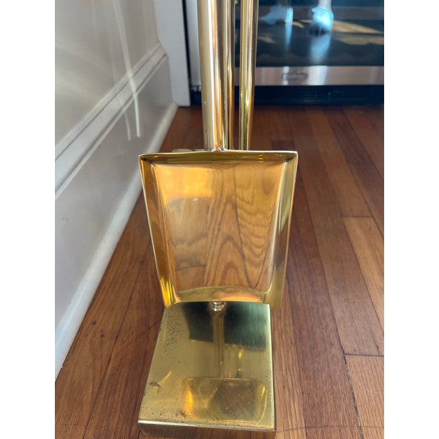 Mid 20th Century Mid Century Danny Alessandro Brass and Enamel Fireplace Tools For Sale - Image 5 of 10