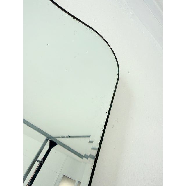 Wood Art Deco Frameless Scalloped Wall Mirror, 1940s For Sale - Image 7 of 14
