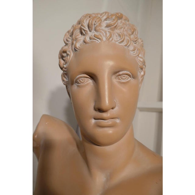 A good large bust of the God Hermes A good large bust of the God Hermes, this is a very good ceramic bust, it is in flesh...