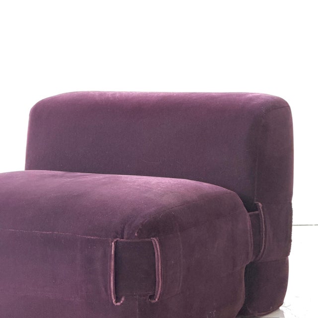 Mid-Century Modern Quartet 932 Chair by Mario Bellini for Cassina in Mohair For Sale - Image 3 of 7