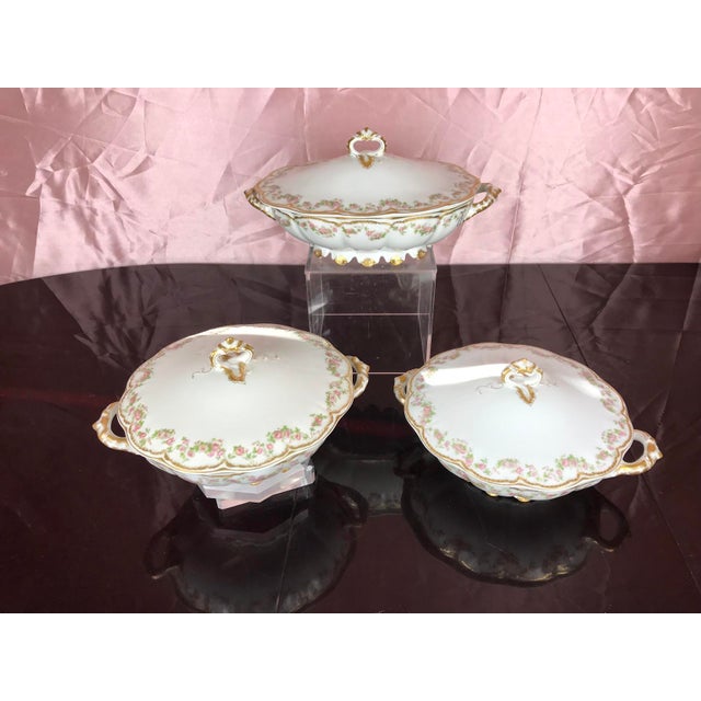 Metal Antique Haviland Limoges Schleiger 270 Dinnerware Set - Service for 12, 107 PCS For Sale - Image 7 of 12