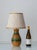 Boho Chic Mustard and Green Ceramic Table Lamp from Bay Keramik, West Germany, 1960s For Sale - Image 3 of 7