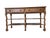 French Provincial Bassett Country French Console Table Vintage Provincial Wood Sofa Server 2 Drawer For Sale - Image 3 of 12