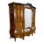 Antique Italian Venetian Burl Walnut Triple Armoire For Sale