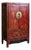 Painted Antique Chinese Two Door Lacquered Cabinet From the Early 19th Century. For Sale