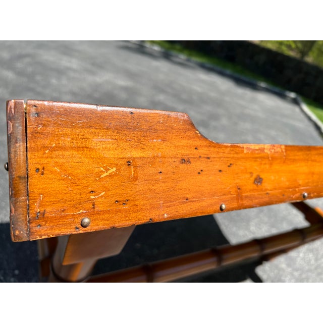 2000's Ralph Lauren Faux Bamboo Butler's Tray Coffee Table by