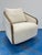 Modern Swivel Chair Micro Chenille Fabric For Sale - Image 4 of 7