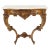 Mid-Century Modern Very Fine Carved Beige Marble Top Italian Console Hall Table For Sale - Image 3 of 8