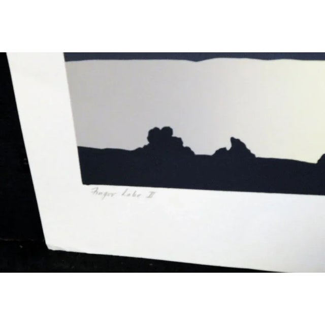 Gray Jim Boutwell "Finger Lake I & Ii" Diptych Hand Signed Fine Art Serigraphs For Sale - Image 8 of 9
