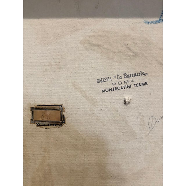 Mid 20th Century Painting Of Young Girls By Anna Salvatore For Sale In New York - Image 6 of 7