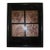 Copper Color Metal Repousse Style Flowers in a Shadow Box For Sale
