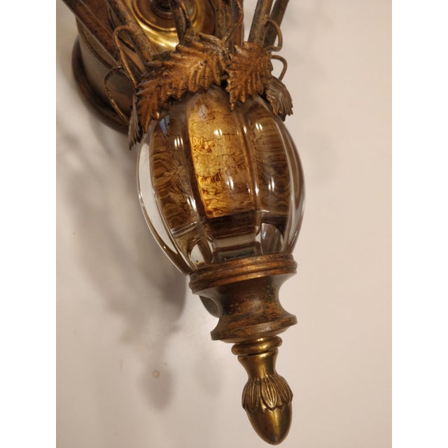 Murano Glass 9-Light Wall Lamp from Banci, 1970s For Sale - Image 9 of 14