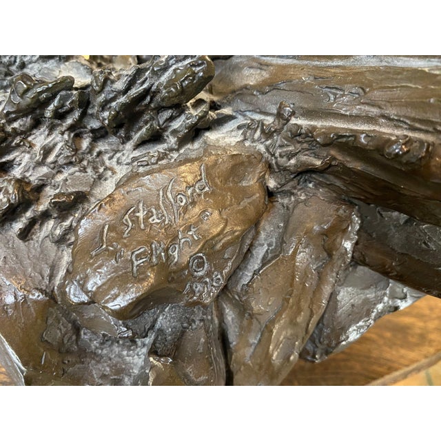 James Stafford "Flight" Bronze Elk Sculpture For Sale - Image 11 of 11