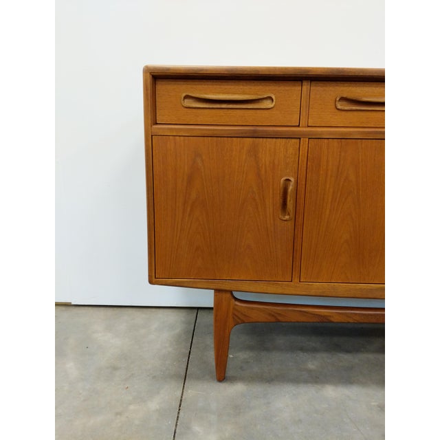 Brown Vintage Mid Century Modern Teak Credenza by G Plan For Sale - Image 8 of 12