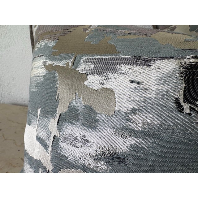 Modern Abstract Silk Brocade Pillows/a Pair For Sale In Philadelphia - Image 6 of 10