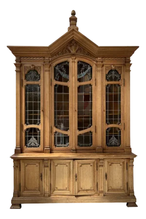 20th Century Art Deco Two-Part Bookcase in Oak
