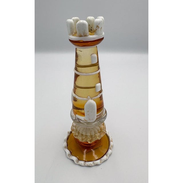 Amber Glass Chess Pieces from Barbini, Pauly & C., 1930s, Set of 32 For Sale - Image 11 of 16