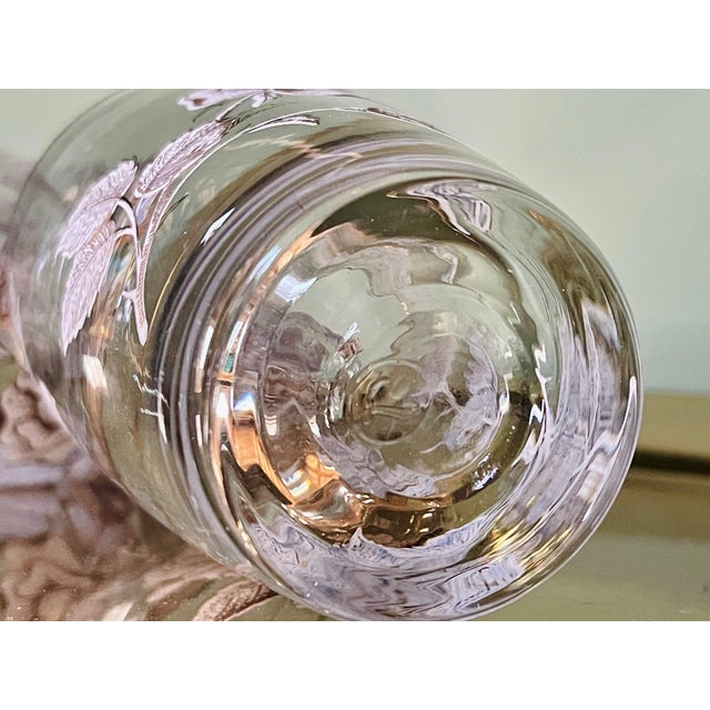 Vintage Libbey “Rose Bouquet” Gold & White Tumblers- A Pair For Sale In Jacksonville, FL - Image 6 of 6