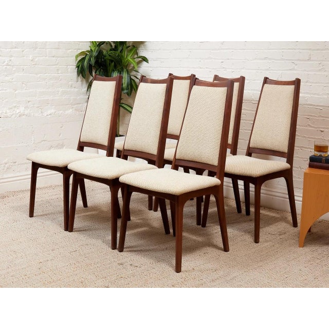 Mid 20th Century Restored Vintage Mid Century Dining Chairs Set of Six. For Sale - Image 5 of 7