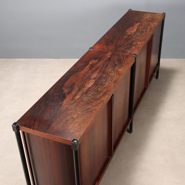 Vintage Wood Veneer Sideboard, Italy, 1960s For Sale - Image 9 of 11