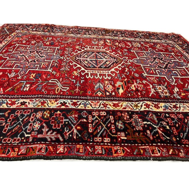 Textile 1920s Antique Persian Karajeh Rug For Sale - Image 7 of 9