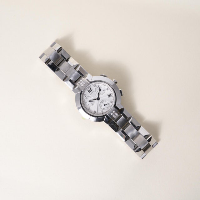 Concord La Scala Chronograph – Stainless Steel Diamond Quartz Watch Model 14.C5.1891 S | Ref. 1160515 | Circa 1990 An...