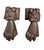 Add classic architectural character to your entryways with this matching pair of vintage cast iron door knockers. Crafted...