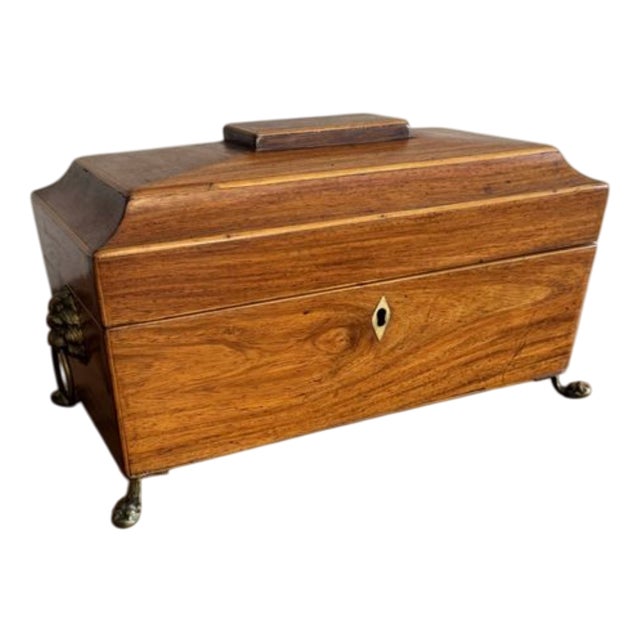 Fine George III Tea Caddy, 1800s For Sale
