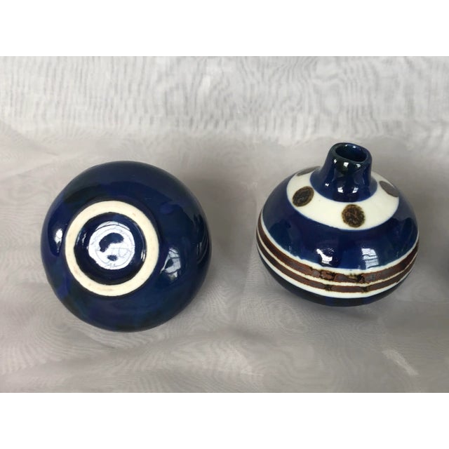 Ceramic Miniature Ceramic Studio Art Pottery Vase Set of 4 For Sale - Image 7 of 13