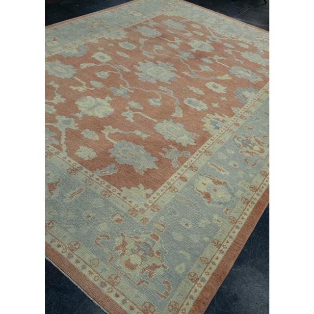 Turkish Turkish Oushak Rug 8'8" x 11'11" #18618 For Sale - Image 3 of 8