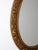 Wood Mid-Century Oval Gilt Wall Mirror For Sale - Image 7 of 10