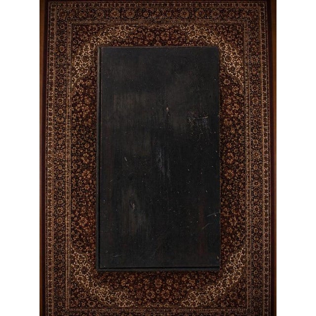 Metal Antique Edwardian Mahogany and Satinwood Inlaid Glazed Display Cabinet Vitrine, 1890s For Sale - Image 7 of 9