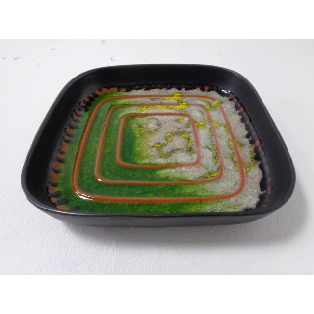 Black Glaze Ceramic 7402 Bowl from Karlsruher Majolika, Germany, 1960s For Sale - Image 8 of 18