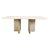Vintage Italian Travertine and Brass Dining Table, 1970s For Sale - Image 14 of 14