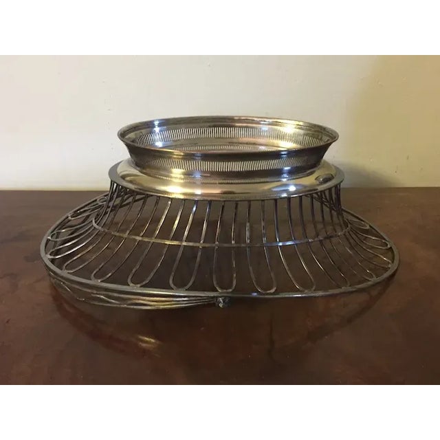 18th Century Antique Late 18th Century English George III Old Sheffield Silver Bread Basket For Sale - Image 5 of 13