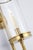 Traditional Chapman & Myers for Visual Comfort Signature Glendon Small Hurricane Sconce in Antique-Burnished Brass with Clear Glass For Sale - Image 3 of 4