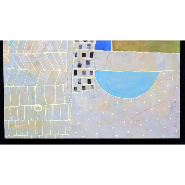 Contemporary "Beach Town" Original Abstract Painting by Jill Krasner For Sale - Image 3 of 5