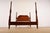 Ethan Allen Georgian Carved Solid Cherry Wood King Size Poster Bed For Sale - Image 9 of 11