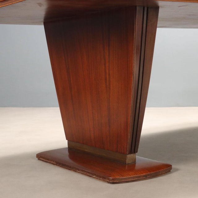 Brown Large Vintage Italian Table, 1940s For Sale - Image 8 of 14